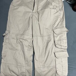 Women Tan Cargo Pants